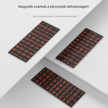 Autóhoz szerelhető ideiglenes parkolótábla, állítható görgővel ellátott alumíniumötvözet, kétoldalas dizájn, TH-97 modell, logó nyomtatva, magánmárkákhoz is