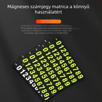 Changguan márkájú foszforeszkáló ideiglenes parkolócímke autókhoz, modell 1600, tömeg 100 g