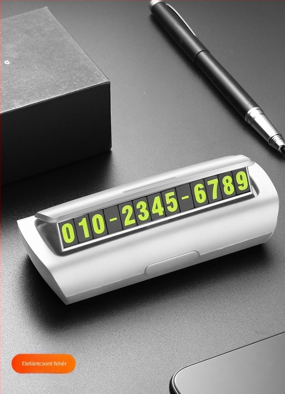 Changguan márkájú foszforeszkáló ideiglenes parkolócímke autókhoz, modell 1600, tömeg 100 g