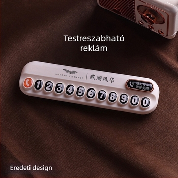 Rejtett parkolótábla, modell TCP-12, műanyagból, logó nyomtatás elérhető