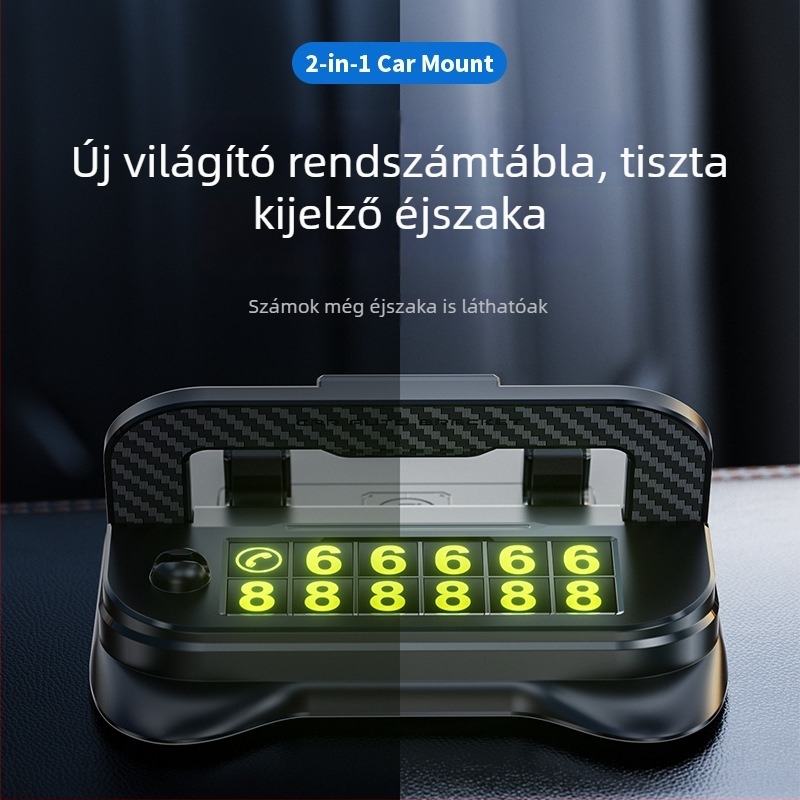 Világító műanyag autó parkolási szám tábla, Stop Sign modell, logó nyomtatás elérhető, Shenzhen eredetű