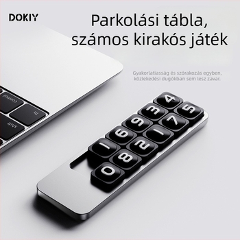 Dokiy világító fém parkolótábla DK-611 OK logóval