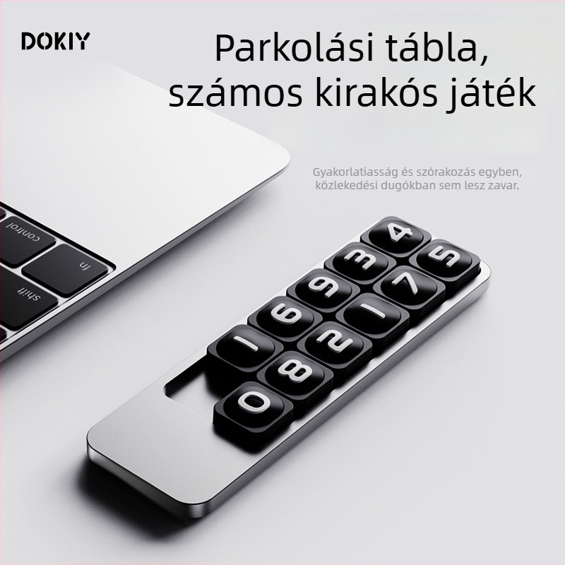 Dokiy világító fém parkolótábla DK-611 OK logóval