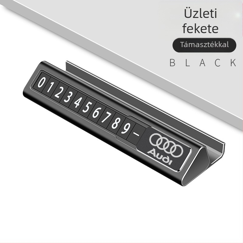 Audi A6L/A4L/A3/Q2/Q7/Q3/Q5L/A5/A6/A7/A8L ideiglenes parkolási számlemez – Longzhen fém, testreszabható, rejtett típus