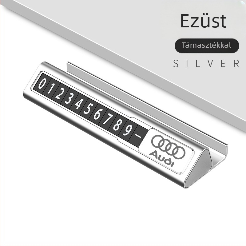 Audi A6L/A4L/A3/Q2/Q7/Q3/Q5L/A5/A6/A7/A8L ideiglenes parkolási számlemez – Longzhen fém, testreszabható, rejtett típus