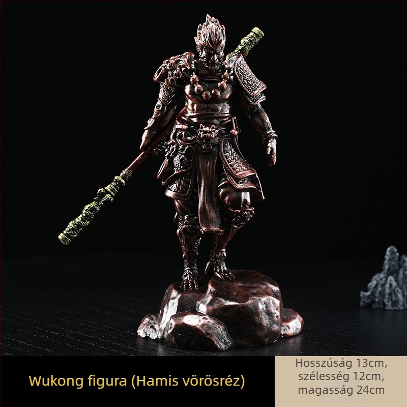 Sun Wukong gyanta szobor – kézzel készített autó belső dekoráció, modern minimalista dizájn