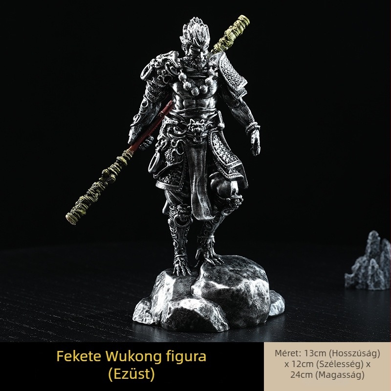 Sun Wukong gyanta szobor – kézzel készített autó belső dekoráció, modern minimalista dizájn