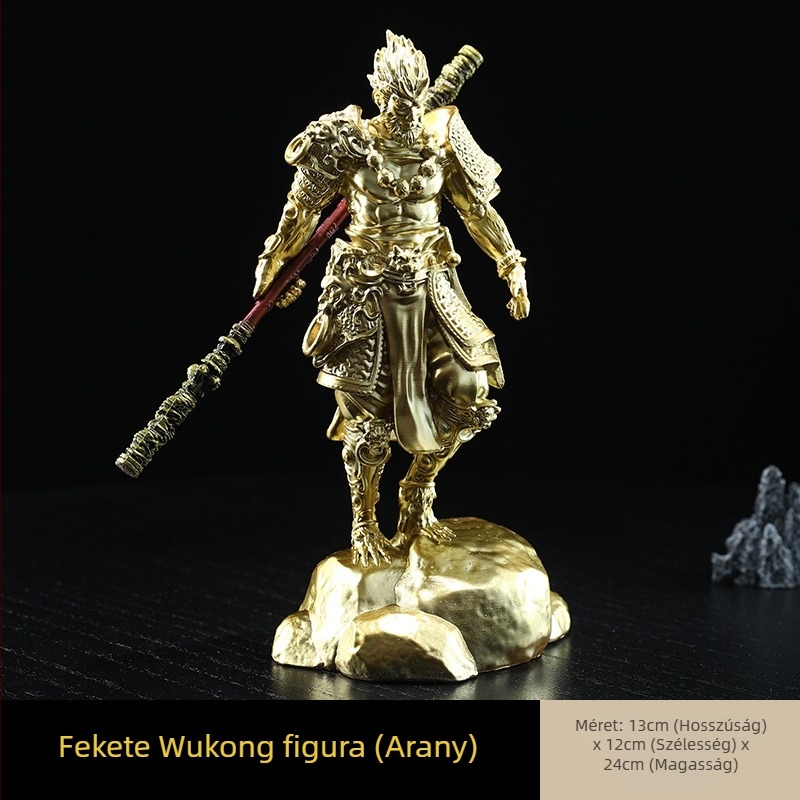 Sun Wukong gyanta szobor – kézzel készített autó belső dekoráció, modern minimalista dizájn