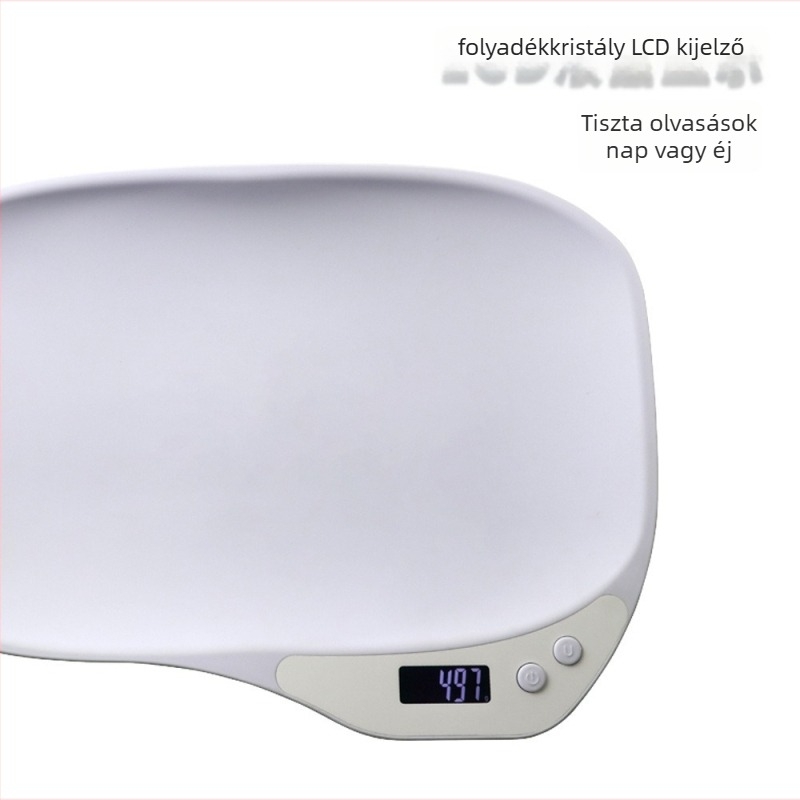 Elektronikus háziállat-súlymérleg macskák és kutyák számára, max. 15 kg, 1 g pontosság, Jia Mo márka, 2×AAA elemekkel