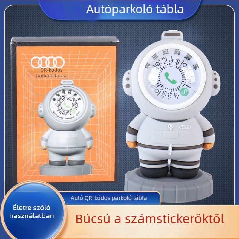 Autó ideiglenes parkolótábla – QR-kód típus, PVC anyag, modell V2, Zhejiang eredet, testreszabható