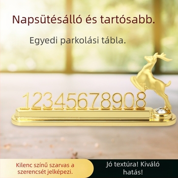 Ideiglenes parkolási rendszám fém, modell YH-L2061, Nyomtatott logó, Licencelhető magáncímke, Testreszabás elérhető