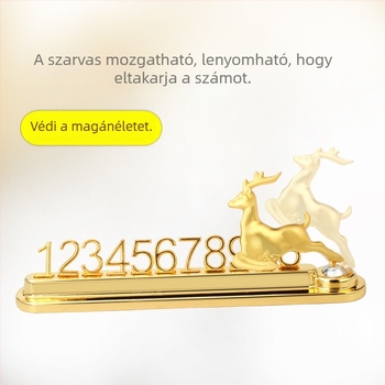 Ideiglenes parkolási rendszám fém, modell YH-L2061, Nyomtatott logó, Licencelhető magáncímke, Testreszabás elérhető