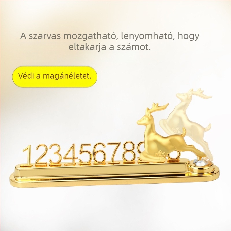 Ideiglenes parkolási rendszám fém, modell YH-L2061, Nyomtatott logó, Licencelhető magáncímke, Testreszabás elérhető