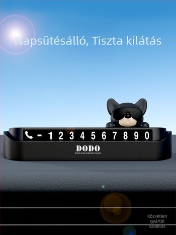 Wattsup elektronikus ideiglenes parkolási jel autóhoz, telefonszámmal, műanyag test