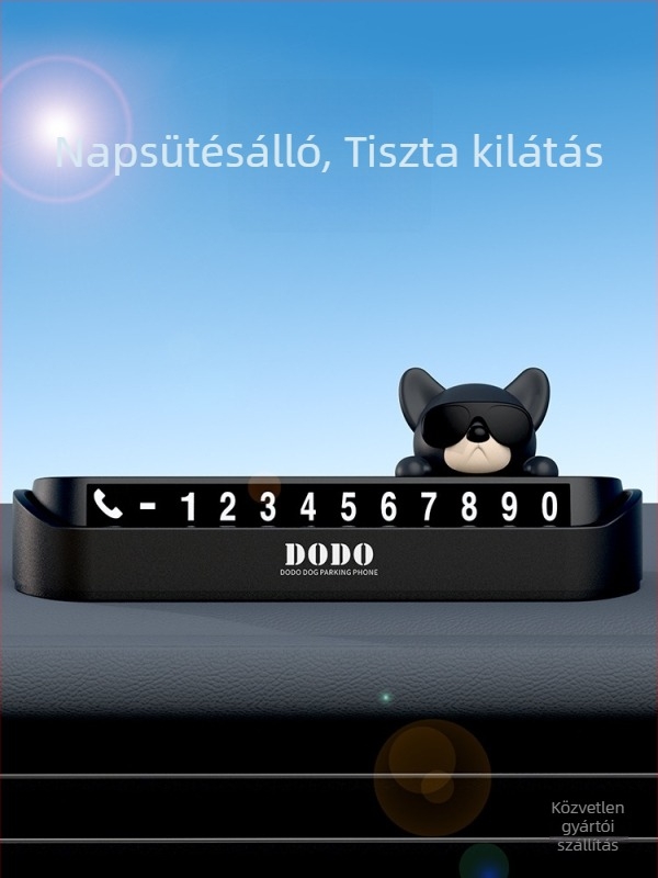 Wattsup elektronikus ideiglenes parkolási jel autóhoz, telefonszámmal, műanyag test