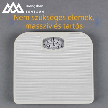 Mechanikus testtömeg-mérleg, rugós mechanizmus, fém ház, mutatós modell, háztartási egészségmérleg, diákok számára megfelelő