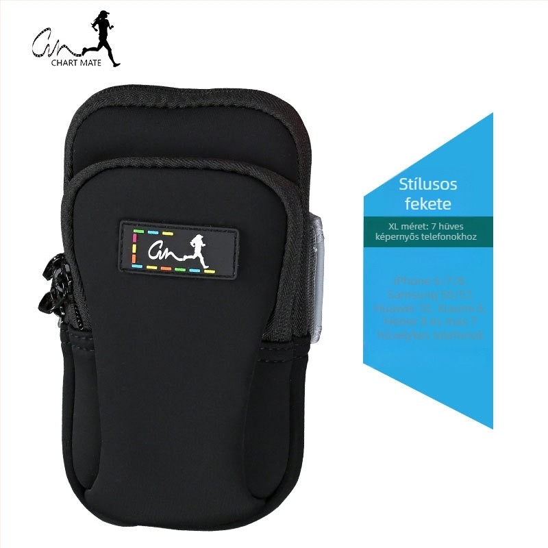 Telefonos kar-táska – Uniszex, anyag: Diving cloth, Légáteresztő, Vízálló, Ultra könnyű, Poliészter bélés