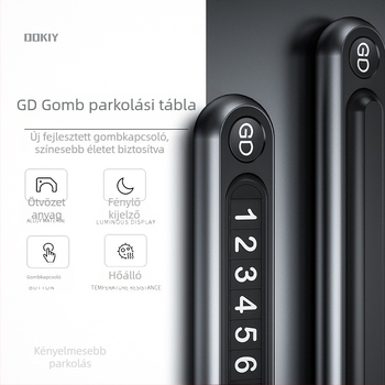 Rejtett parkolótábla autóhoz – fém, márka Late island, testreszabható