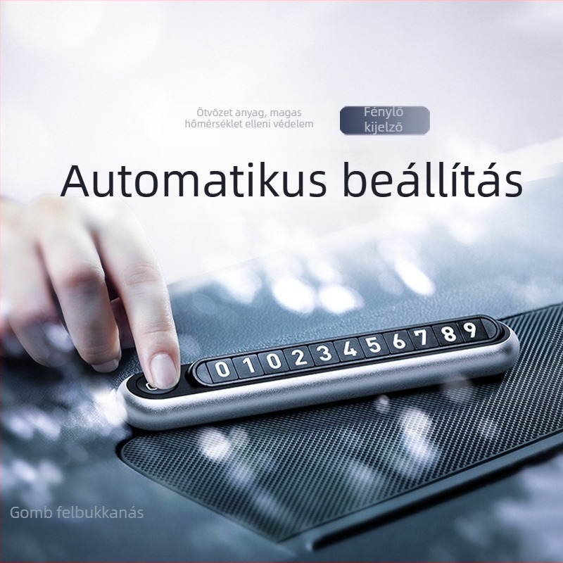 Rejtett parkolótábla autóhoz – fém, márka Late island, testreszabható