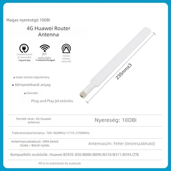 Huawei B315/B310 routerhez 4G LTE antenna – Magas nyereség, Liyan Communications