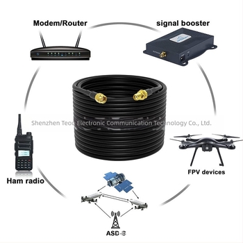 SMA adapter kábel RF antenna koaxiális RG174 50 Ω, 5 dBi, SWR ≤ 1.5
