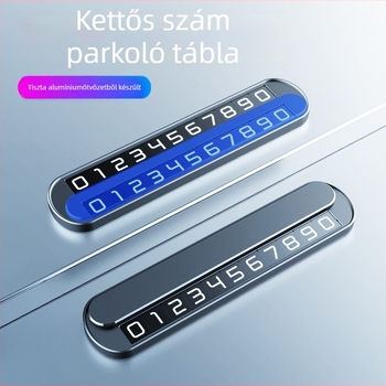 Rejtett fém ideiglenes parkolási jelzés (Modell T4, Nabalu, logónyomtatás elérhető)