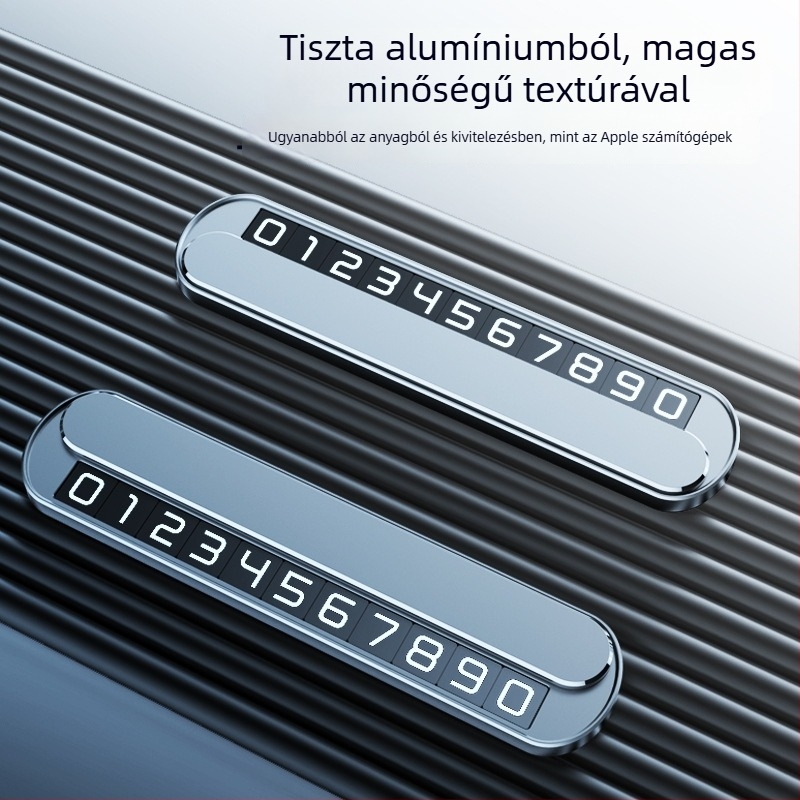 Rejtett fém ideiglenes parkolási jelzés (Modell T4, Nabalu, logónyomtatás elérhető)