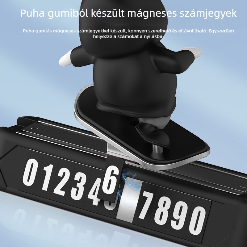 Honglin HL-093 Mágneses műszerfal dísz, puha PVC anyagból, testreszabható