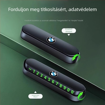 Junlong Rejtett rendszámtábla, műanyag, modell P01, testreszabható nyomtatott logóval