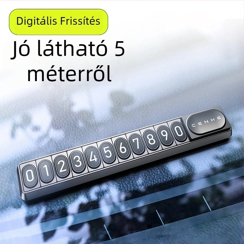 Rejtett mágneses autó rendszámtábla – modell Little One H10, műanyag, logó OK, márka Chenghe