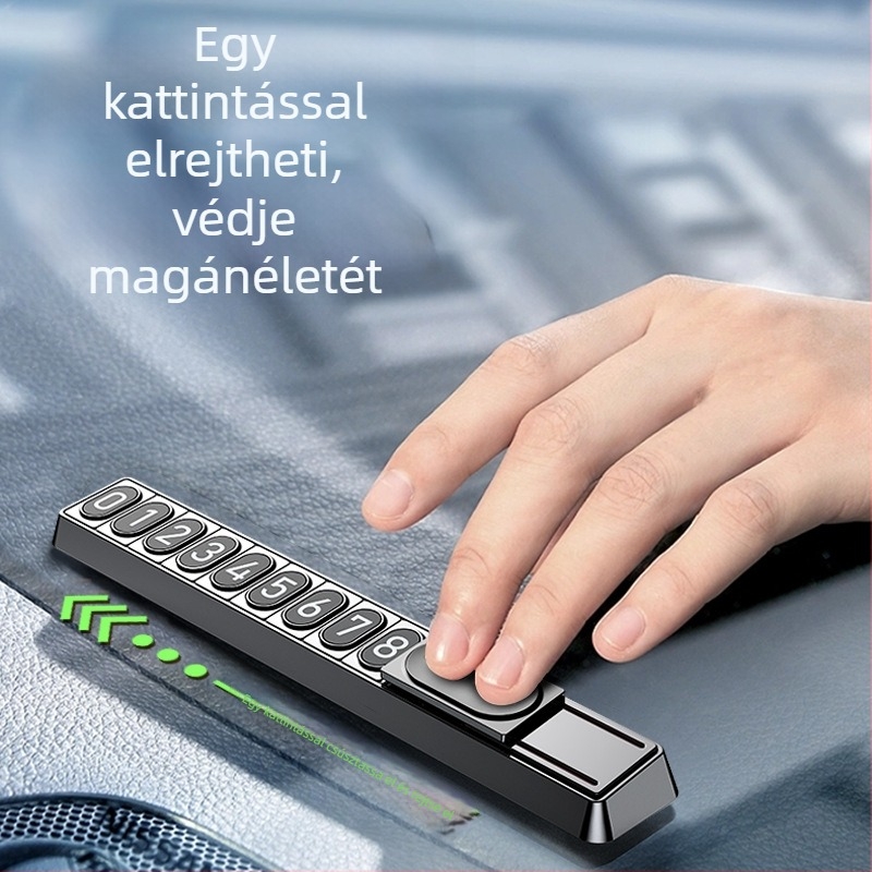 Rejtett mágneses autó rendszámtábla – modell Little One H10, műanyag, logó OK, márka Chenghe
