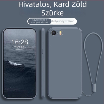 iPhone SE-sorozat védőtok, teljes védelem, ütésálló, fekete