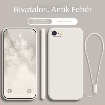 iPhone SE-sorozat védőtok, teljes védelem, ütésálló, fekete