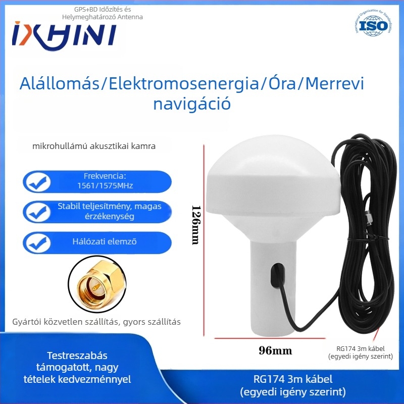 Külső két-sávos GPS/BeiDou antenna tengeri pozicionáláshoz – anti-interferencia, nagy nyereség