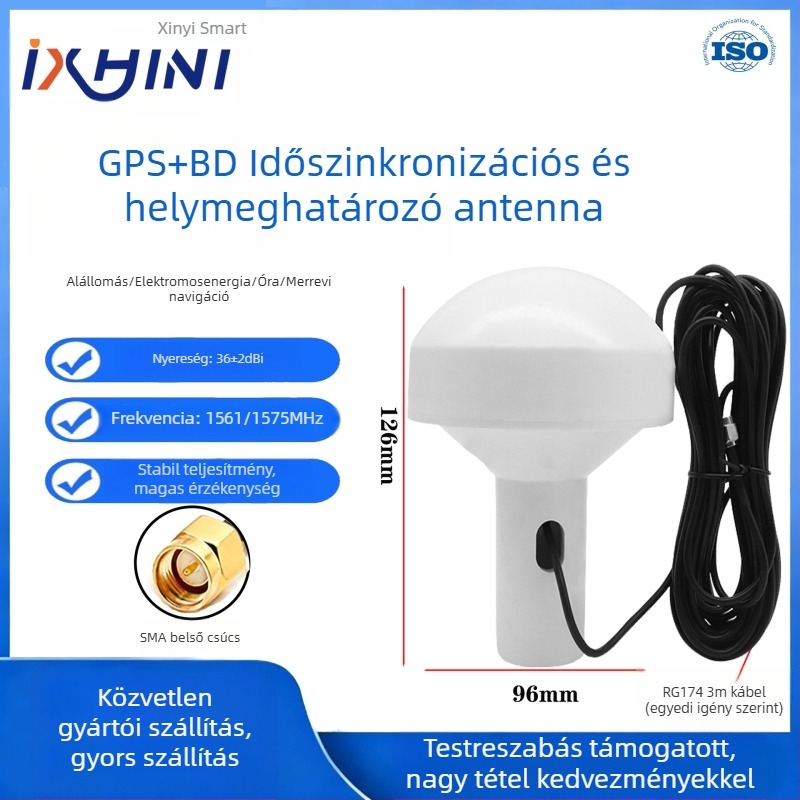 Külső két-sávos GPS/BeiDou antenna tengeri pozicionáláshoz – anti-interferencia, nagy nyereség