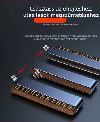 Autó dekoráció DIY ideiglenes parkolási jel és logónyomtatás