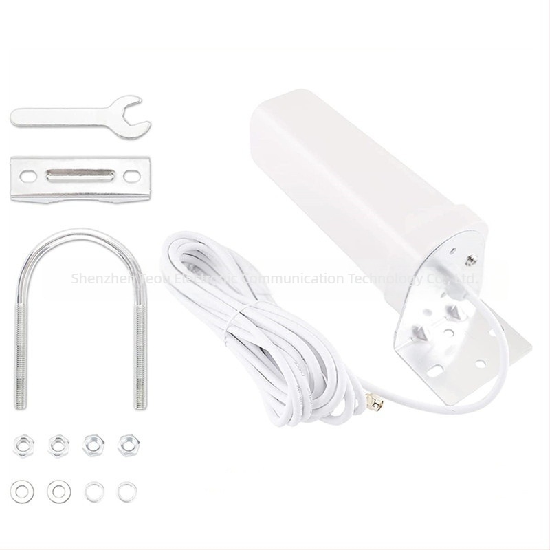 Kültéri Omni irányú antenna kettős SMA férfi csatlakozókkal, 3G/4G/5G/LTE, 50 Ω, 18 dBi, SWR ≤ 1,5
