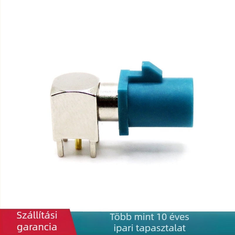 FOXECO Fakra PCB RF csatlakozó, 1 tűs, réz szigetelő, jármű GPS antenna