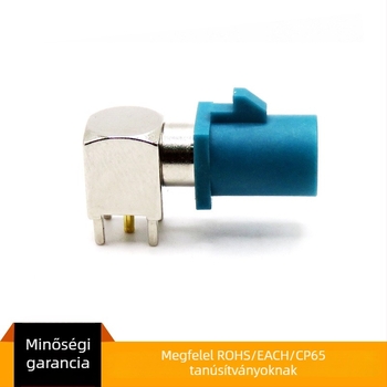 Fakra PCB csatlakozó, ACD típus, 1 tű, réz izolátor, autó GPS antenna RF csatlakozó