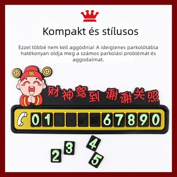 Autóalkatrész: 3D-s rajzfilmszerű Bőség Istene parkolási jel, PVC, modell 9215, logónyomtatás elérhető, testreszabható, Thousand Oaks márka