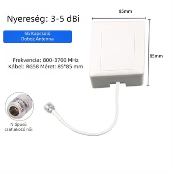 Beltéri 5G magas nyereségű, teljes sávú antenna, 50 Ω, SWR ≤ 2, 5 dBi