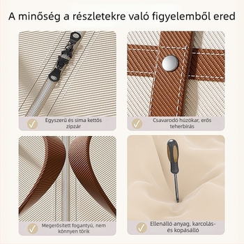 Költöztető csomagoló táska, nem szövött anyagból, kocka alakú, többfunkciós tároláshoz utazásokhoz és hálószobai tároláshoz