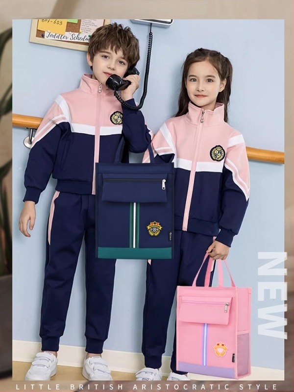 Oxford anyagból készült iskolai táska cipzárral – ultra könnyű, csíkos mintával, általános iskolás használatra