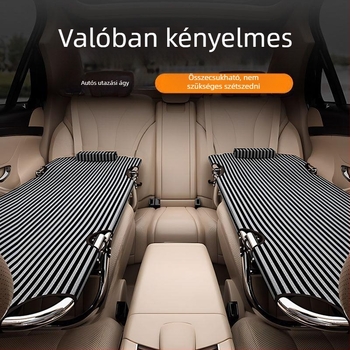 Általános nem felfújható autóágy a hátsó üléshez, összecsukható utazóágy az autóban (modell: Hhyhe21n, Oxford szövet)