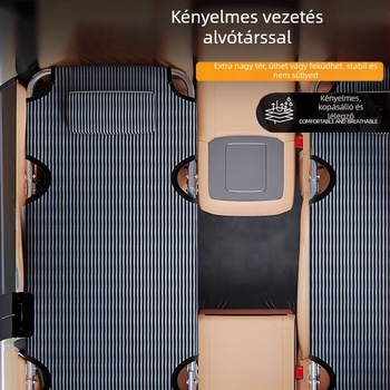 Általános nem felfújható autóágy a hátsó üléshez, összecsukható utazóágy az autóban (modell: Hhyhe21n, Oxford szövet)