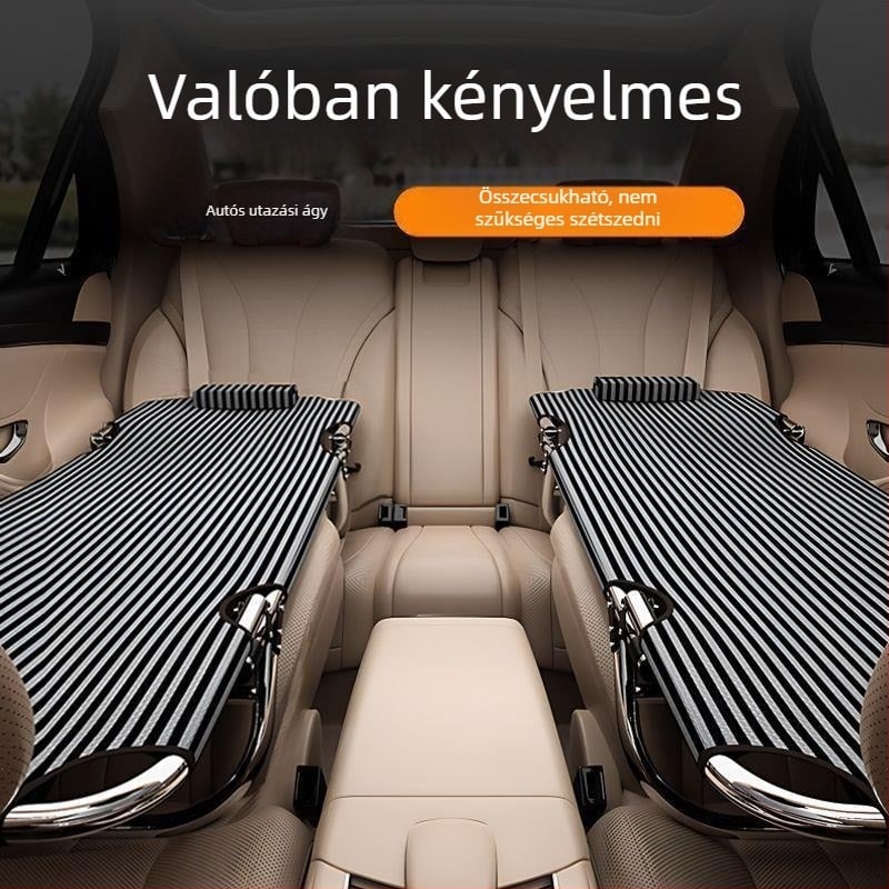 Általános nem felfújható autóágy a hátsó üléshez, összecsukható utazóágy az autóban (modell: Hhyhe21n, Oxford szövet)