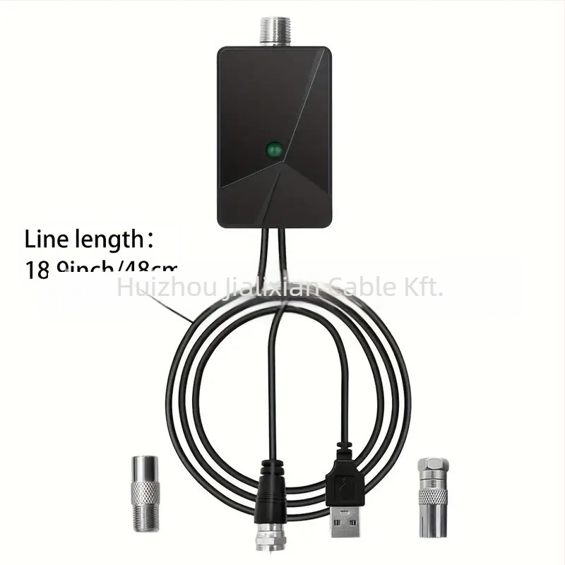 HDTV digitális TV-antenna jel-erősítő – sztereó erősítés európai és amerikai antennákhoz