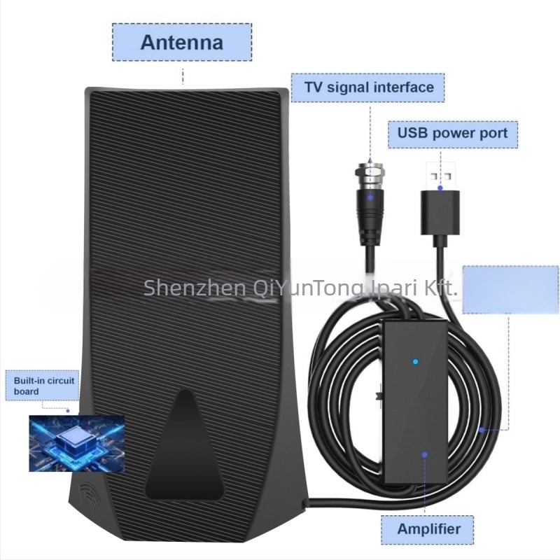 HD digitális TV antenna beltéri és kültéri használatra - ATSC/DVB-T2, 39 dBi