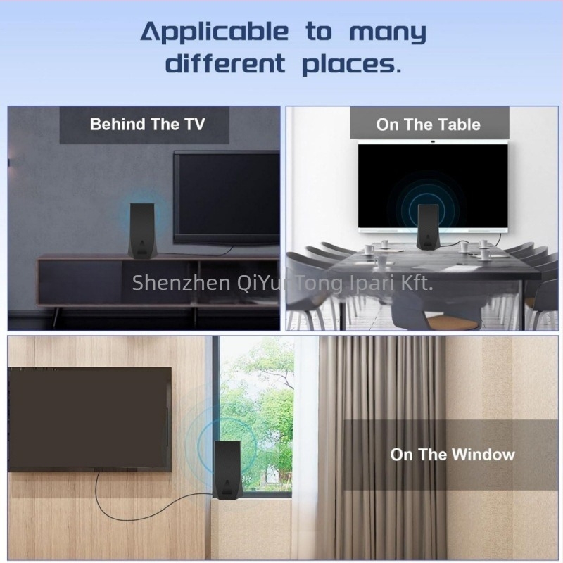 HD digitális TV antenna beltéri és kültéri használatra - ATSC/DVB-T2, 39 dBi