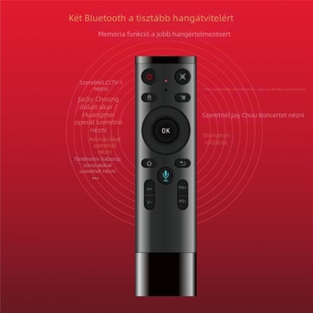 Yuntianshi V7 Android 4K hangvezérelt set-top box, 8‑magos CPU, 8GB RAM, 128GB tárhely, Bluetooth és Wi‑Fi